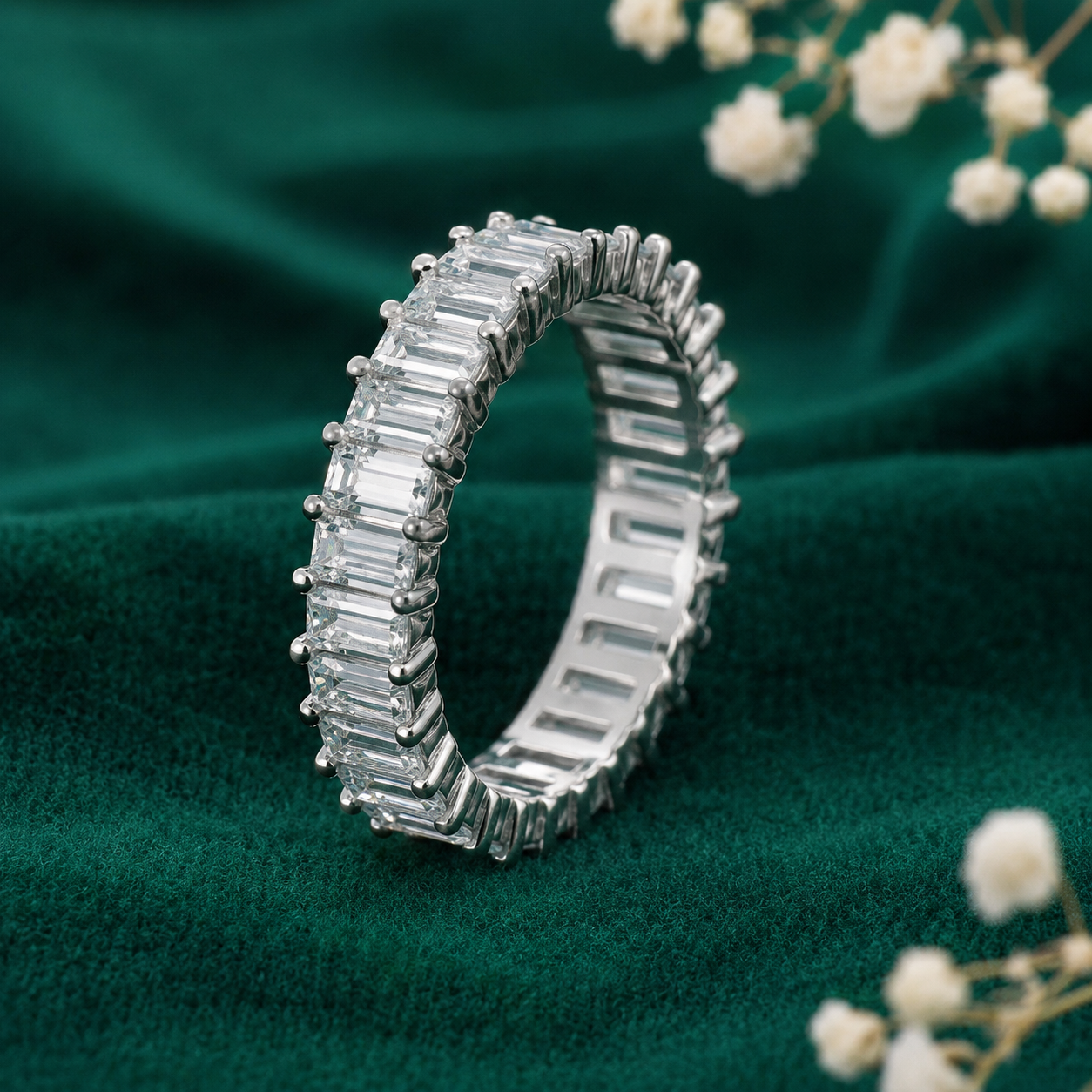 💎 Baguette Eternity Ring - 3.850 GM