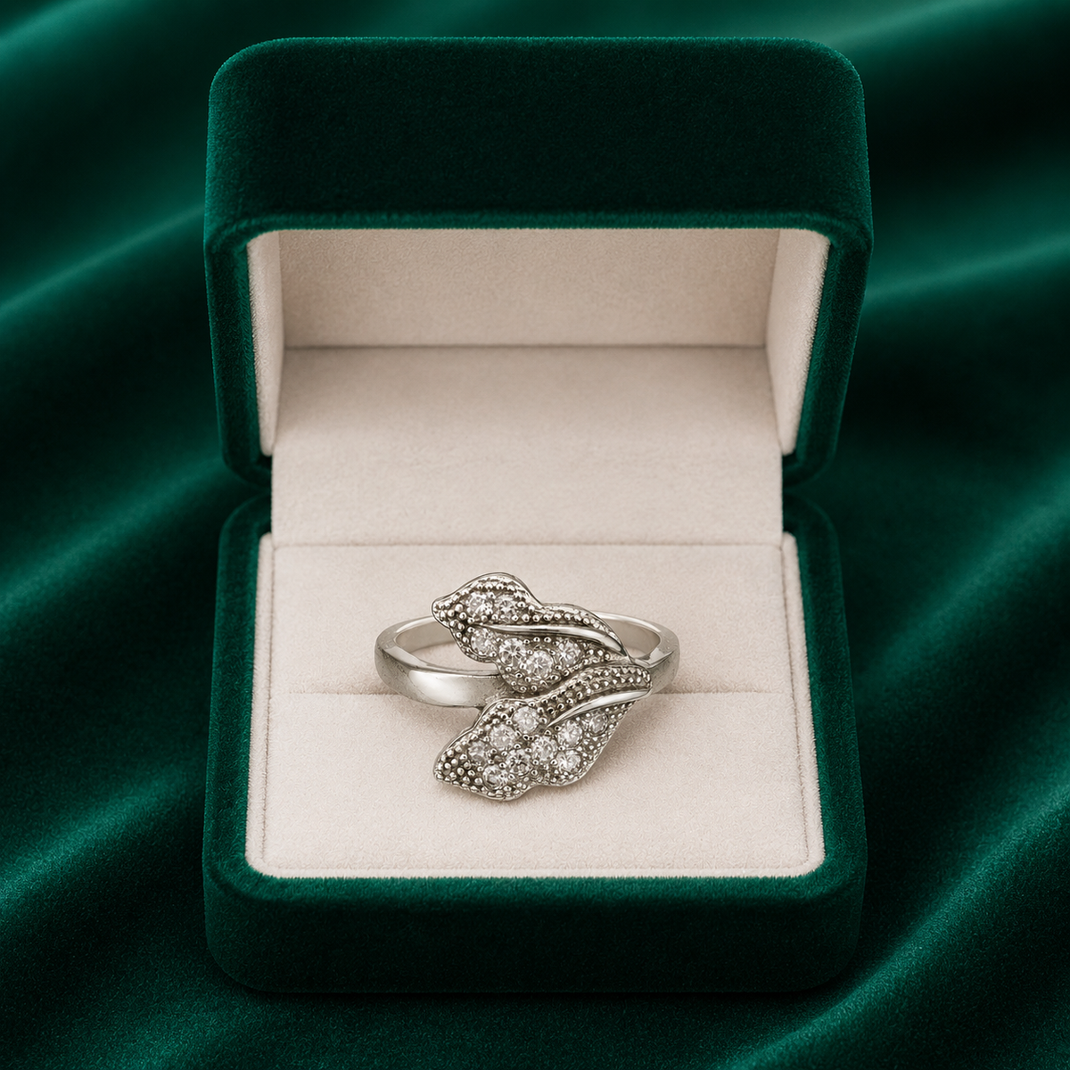 🍃 Leaf Diamond Ring  - 2.400 GM