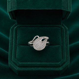 🍃 Paisley Diamond Ring - 2.780 GM
