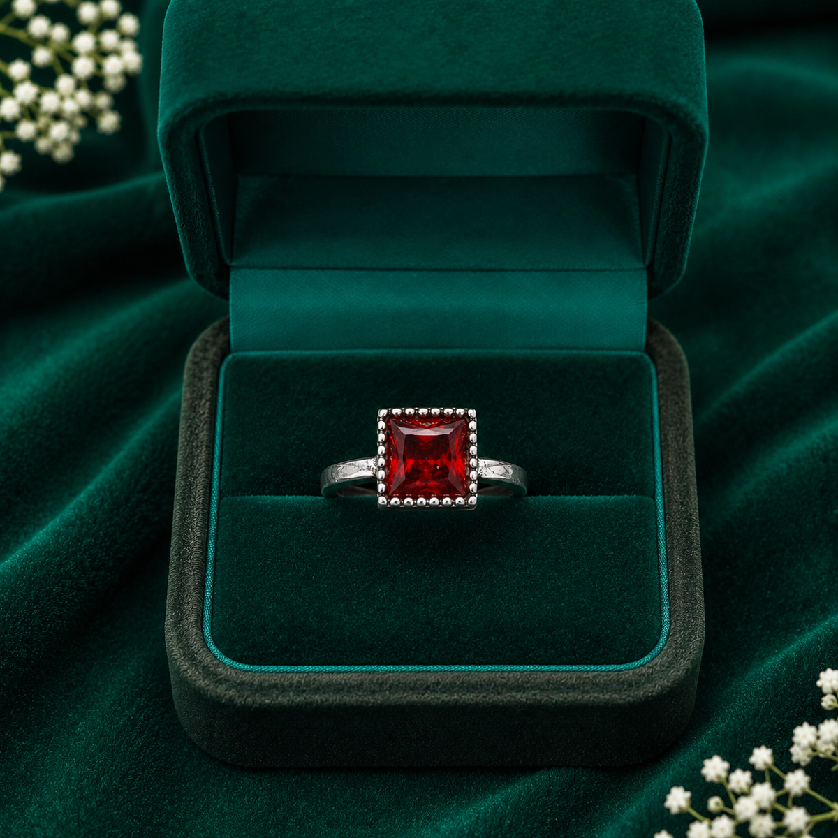 ❤️ Princess Ruby Ring - 1.630 GM