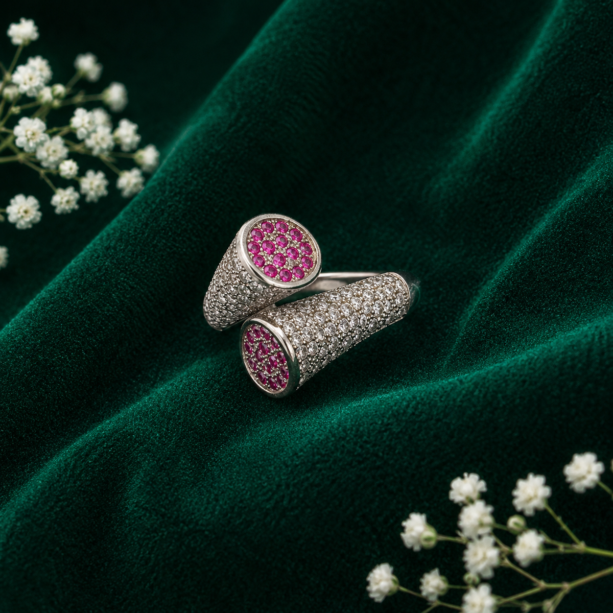 💖 Ruby Pavé Ring - 4.200 GM