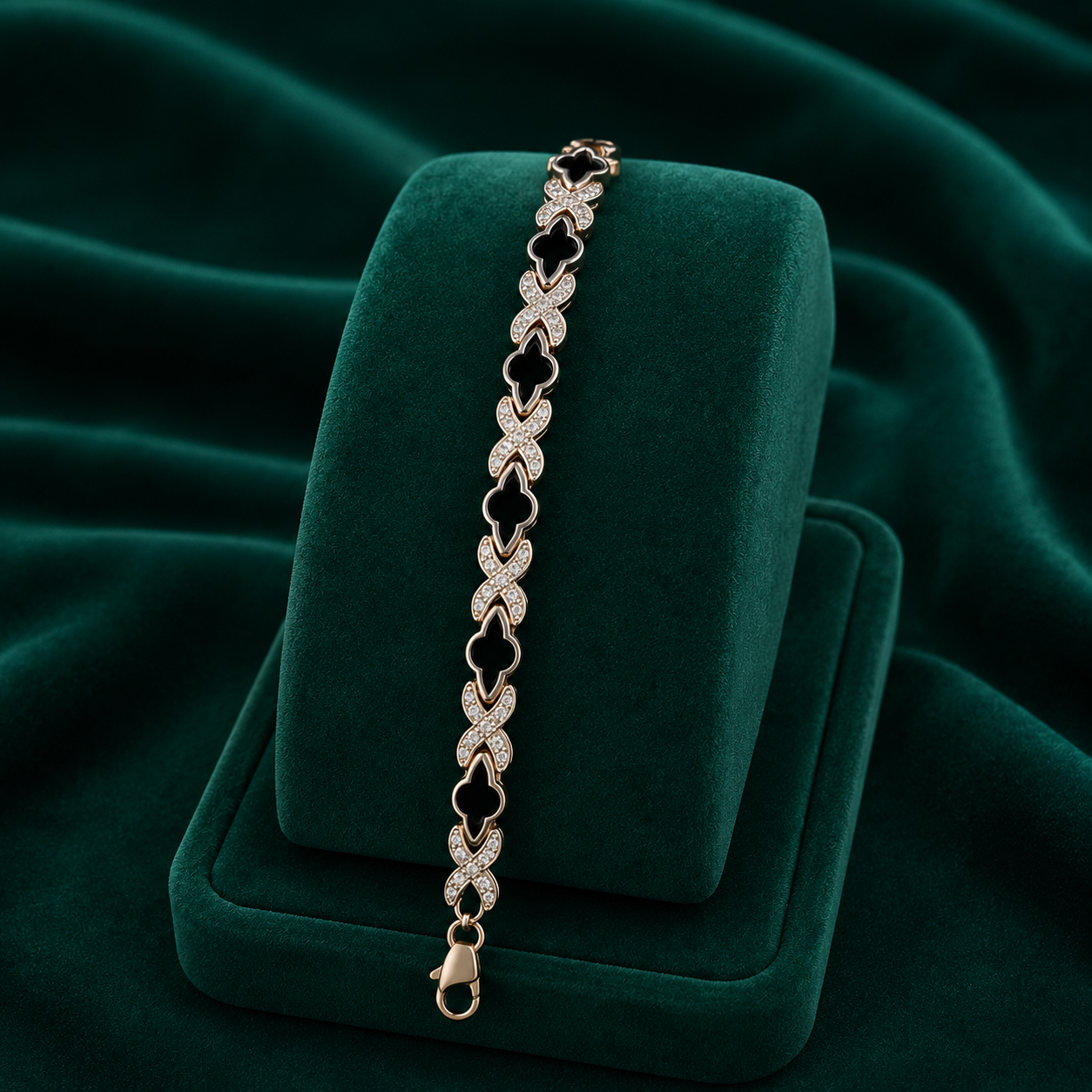 ✨ Noir Clover Bracelet - 21.240 GM