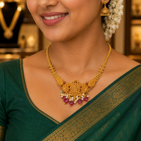 🦚 Lakshmi Mayura Prabha Necklace ✨ 16GM