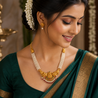 👑 Lakshmi Muktavali Necklace ✨ - 11.700GM