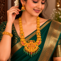 🐘 Gaja Lakshmi Mahotsava Long Hara ✨ - 84.900GM