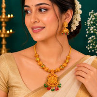 🪷 Lakshmi Ratnagundu Necklace - 17.100GM