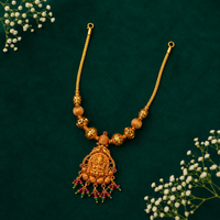 👑 Trimoorthi Lakshmi Ratnagundu Necklace - 19.270GM