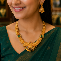 🪷 Lakshmi Marakatha Rajavaibhava Necklace - 18.240GM