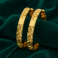 ✨ Nakshatra Facet Classic Bangles - 30.500GM