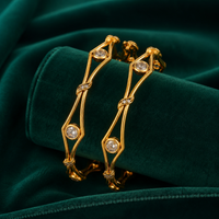 💎 Vajra Wave Elegance Bangles - 17.140GM