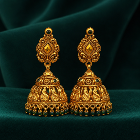 💚 Maragathapallava Jhumkas -18..625GM