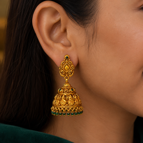 💚 Maragathapallava Jhumkas -18..625GM