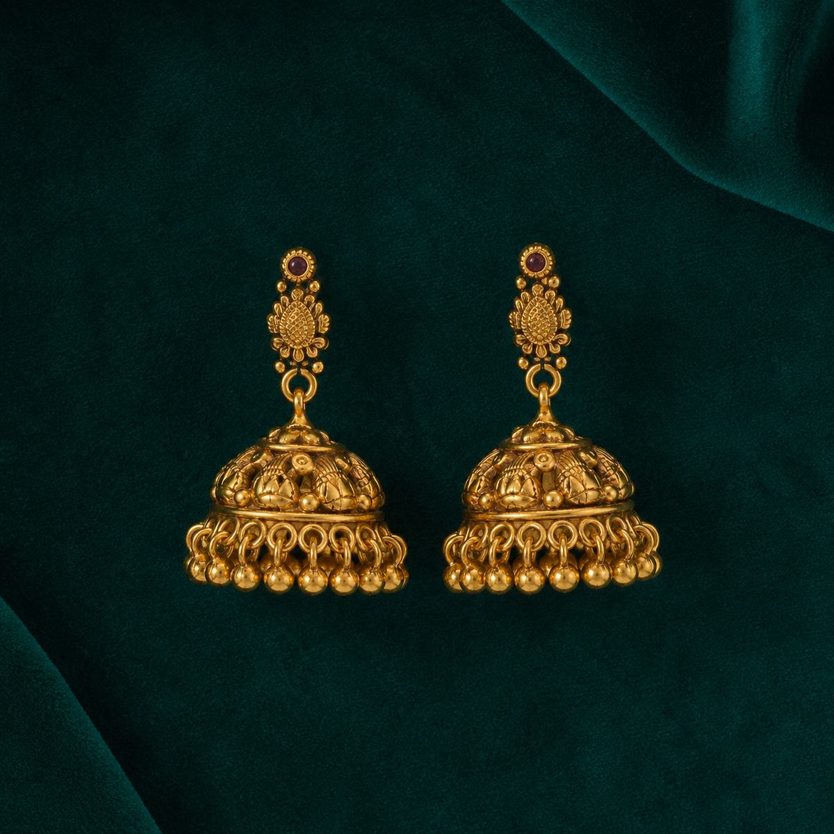 ✨ Heritage Temple Jhumki -12.475GM