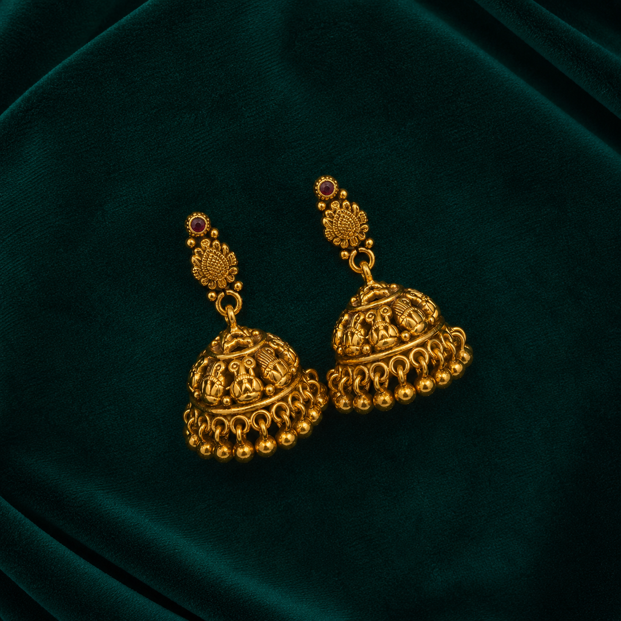 ✨ Heritage Temple Jhumki -12.475GM