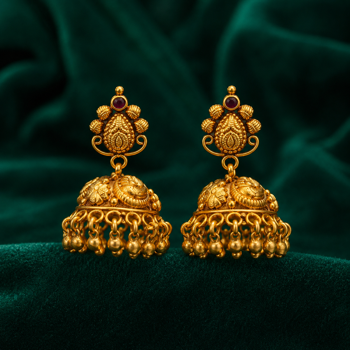 🌿 Ratnapallava Jhumkas -11.170GM