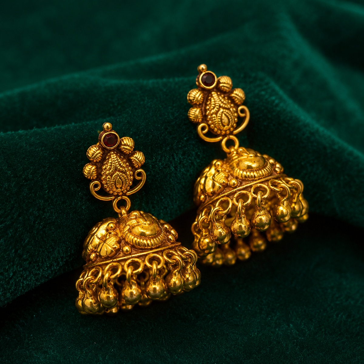 🌿 Ratnapallava Jhumkas -11.170GM