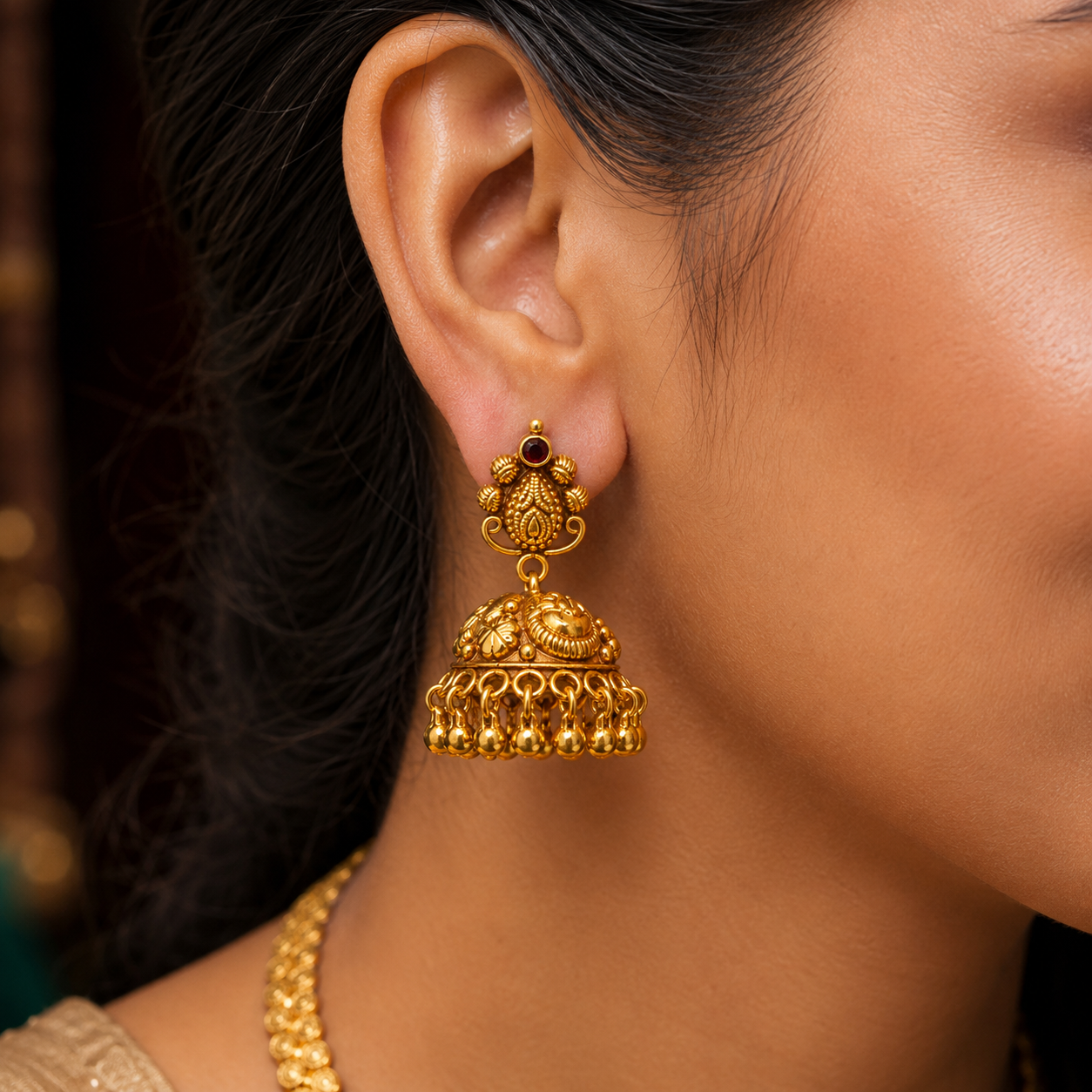 🌿 Ratnapallava Jhumkas -11.170GM