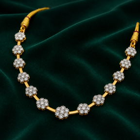 American diamond (AD) NECKLACE - 17.525gm