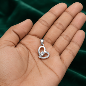 💎 Crystal Heart Pendant - 1.439 GM