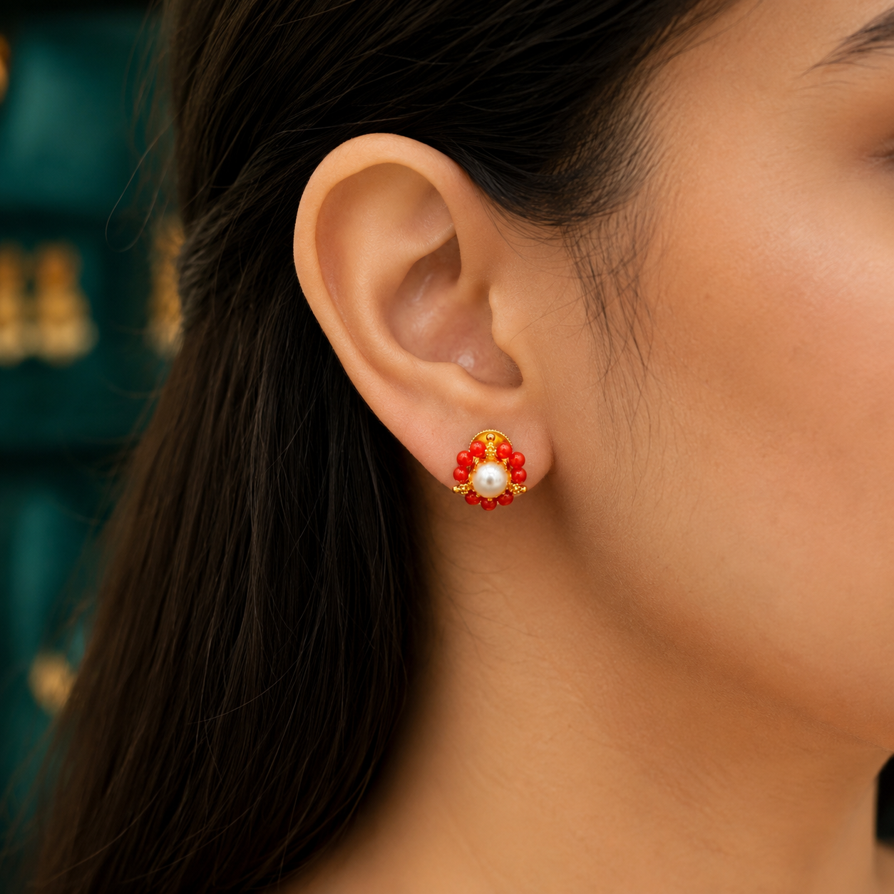 🌺 Muthupushpa Studs -3.530GM