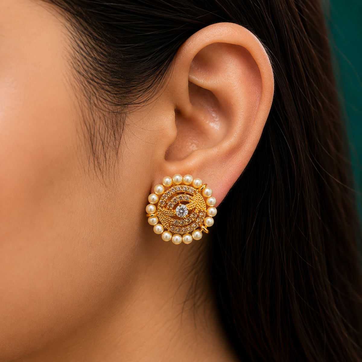 🌙 Muthuchakra Studs - 5.410GM