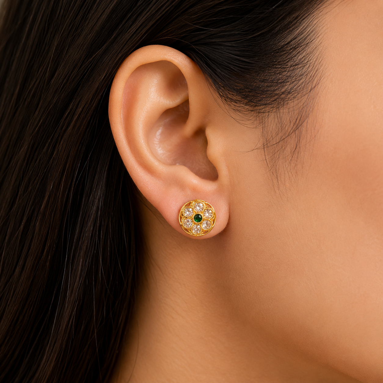 🌼 Haripushpa Studs -3.280GM