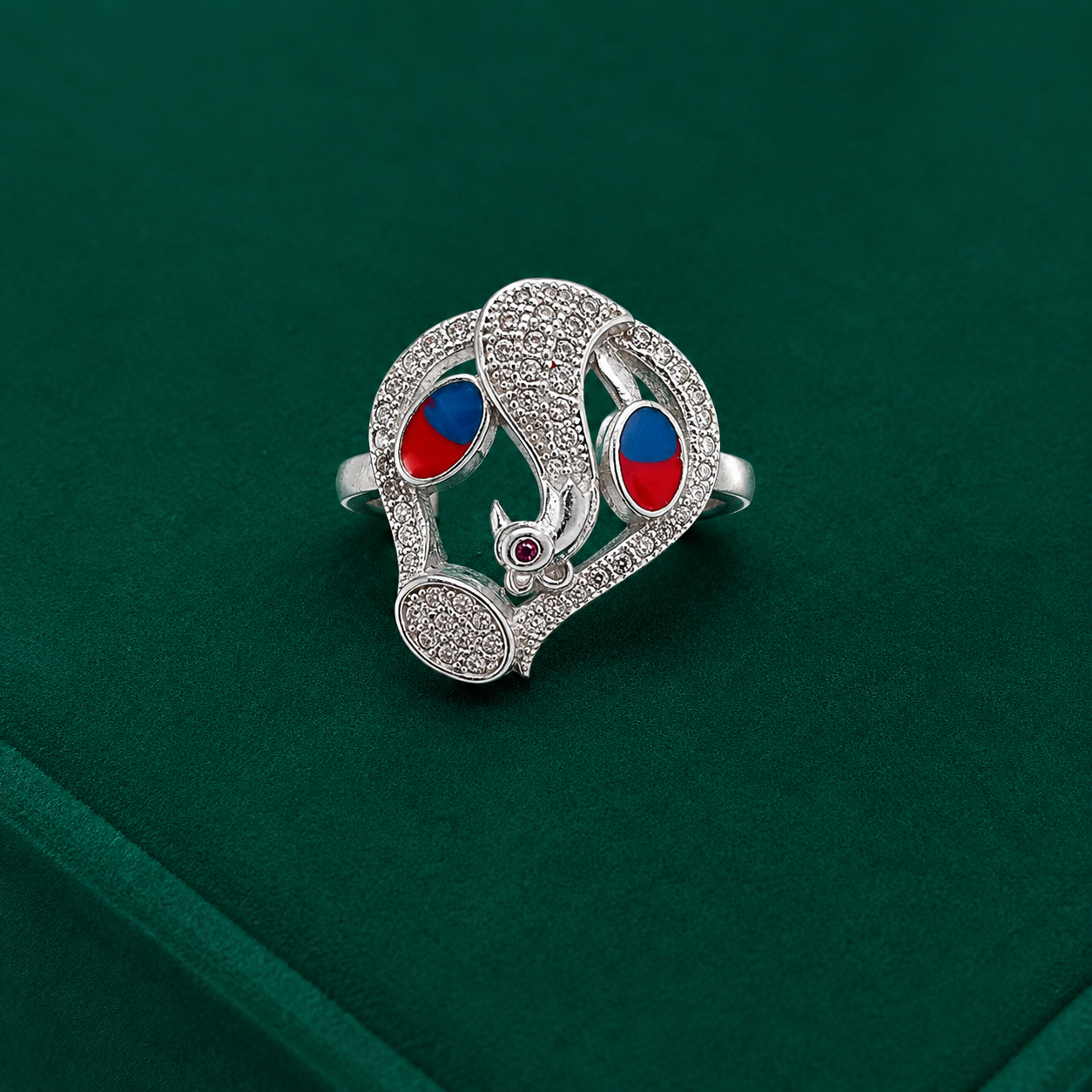 💙 Dual Stone Designer Ring - 3.740 GM