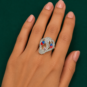 💙 Dual Stone Designer Ring - 3.740 GM