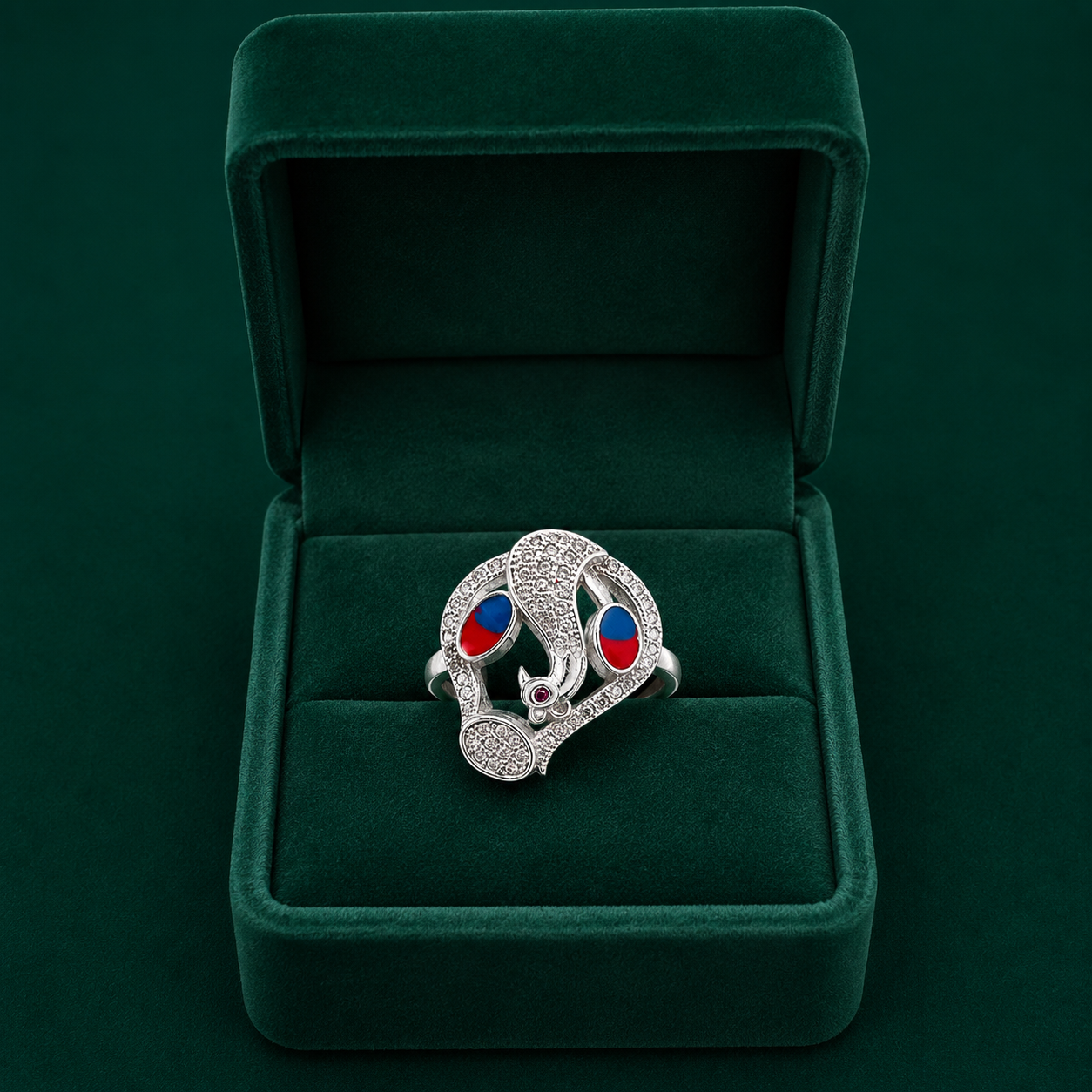 💙 Dual Stone Designer Ring - 3.740 GM
