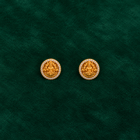 🪷 Lakshmi CZ Halo Studs - 7.900 GM