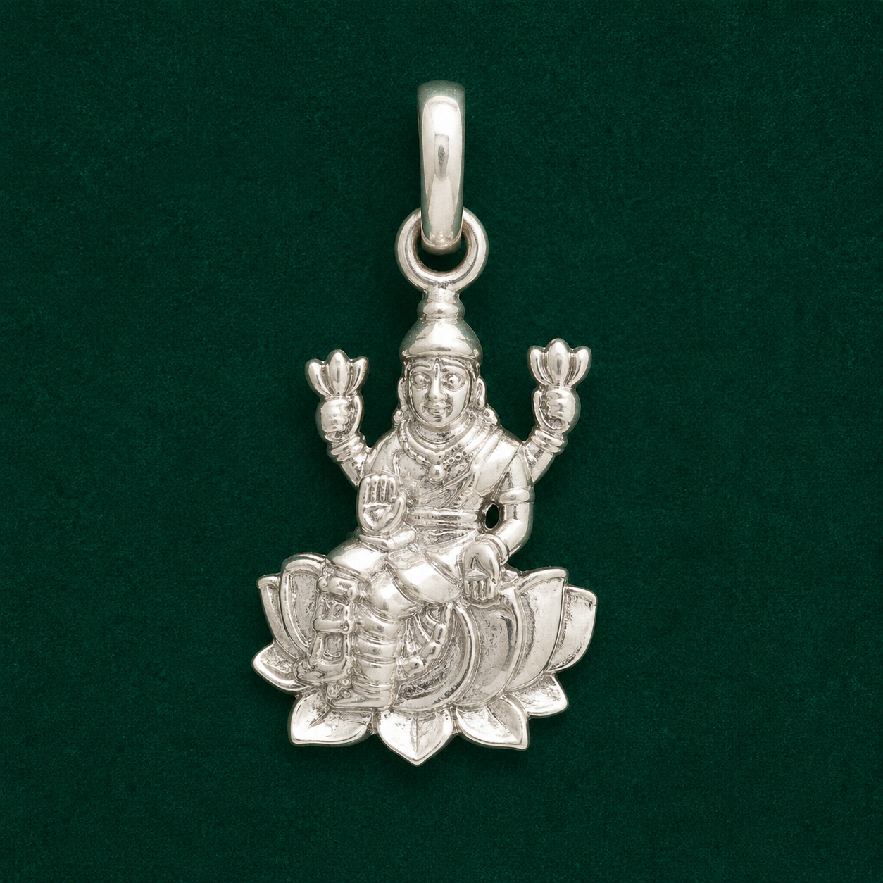 ✨ Lotus Lakshmi Pendant - 2.685 GM